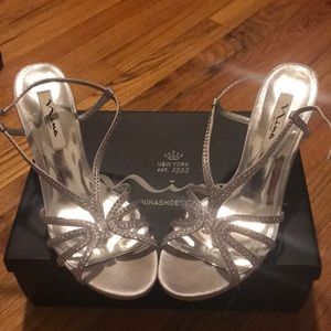 Silver Nina High Heels